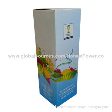 Wine Box, Made of Corrugated Flute, Customized Logos and Sizes are Accepted